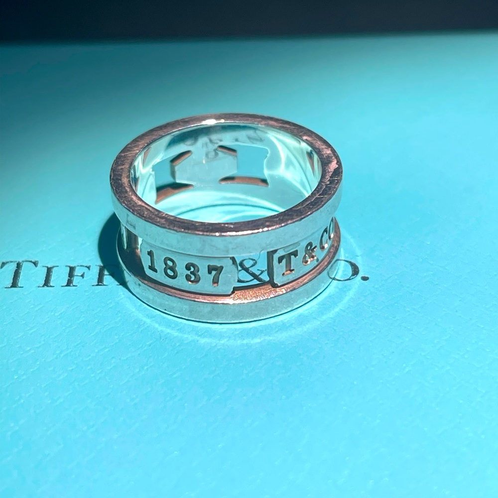 Tiffany & Co. Elements cut out sterling ring